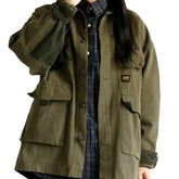 Oversized Streetwear Jeansjacke für Damen